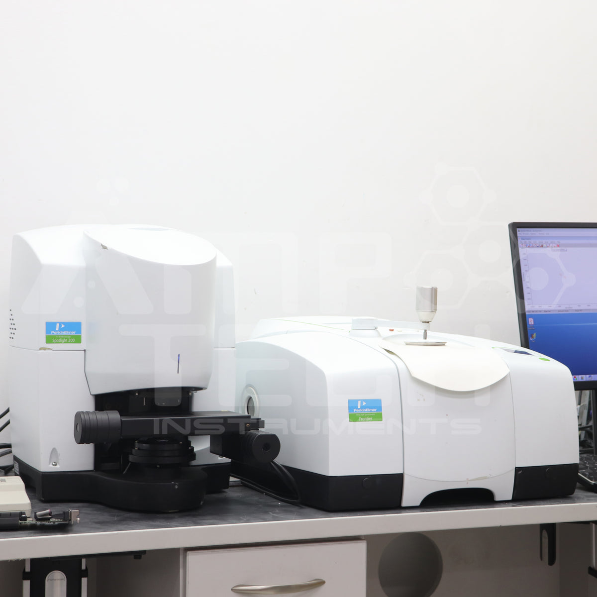 Perkin Elmer Frontier FT-IR / NIR Spectrometer w/ Microscope, UATR + S ...